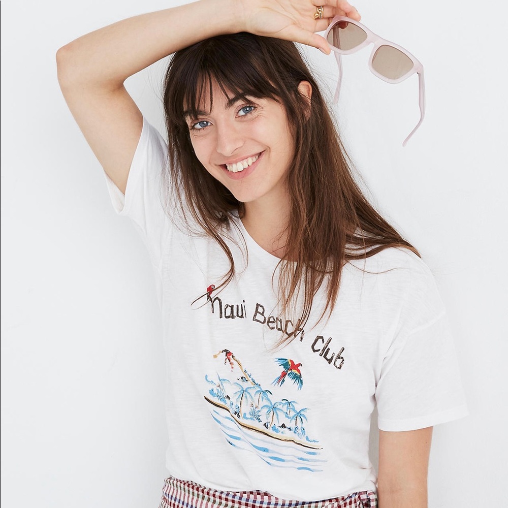 Madewell NWT Maui Beach Club Graphic Tee